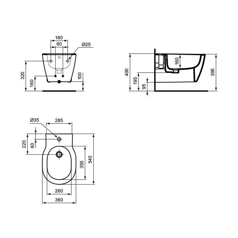 Connect konzolni bide E772 