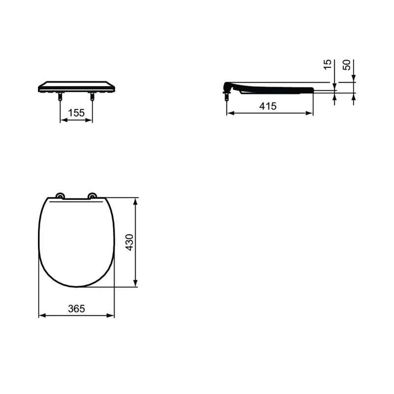 Connect WC daska slow close slim 