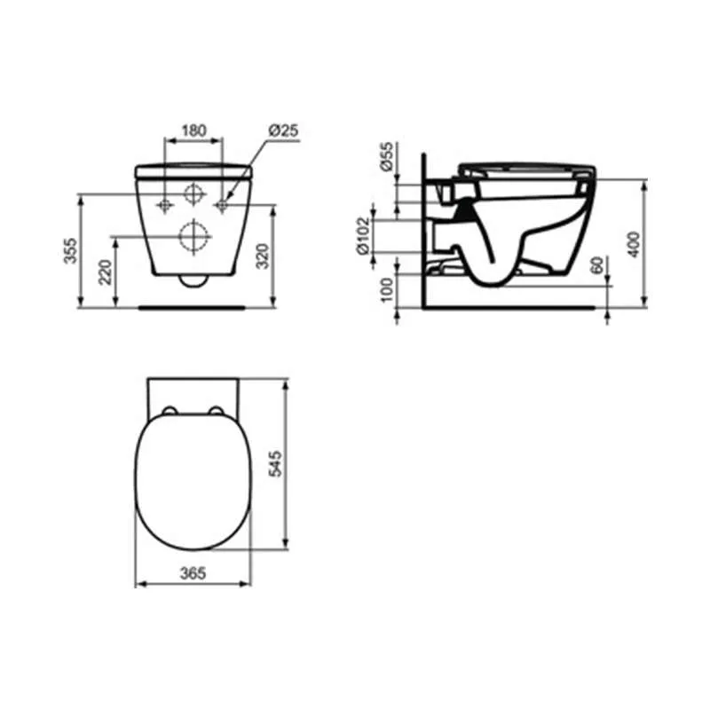 Concept konzolna WC šolja 