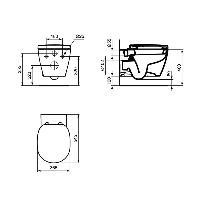 Connect konzolna WC šolja 