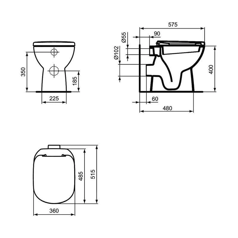 Tempo baltik podna WC šolja 