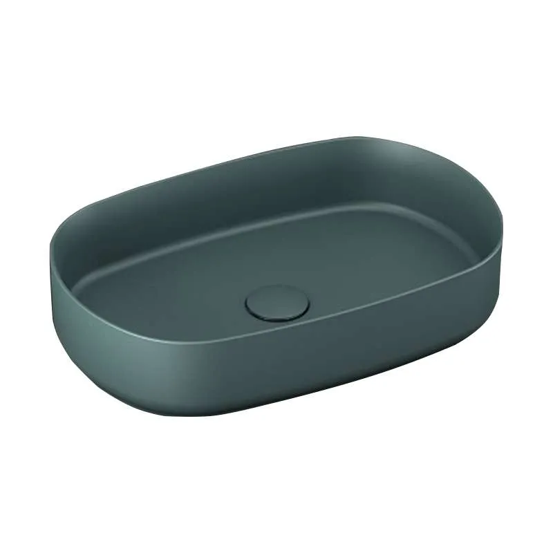 Infinity nadgradni lavabo 55cm petrol green 