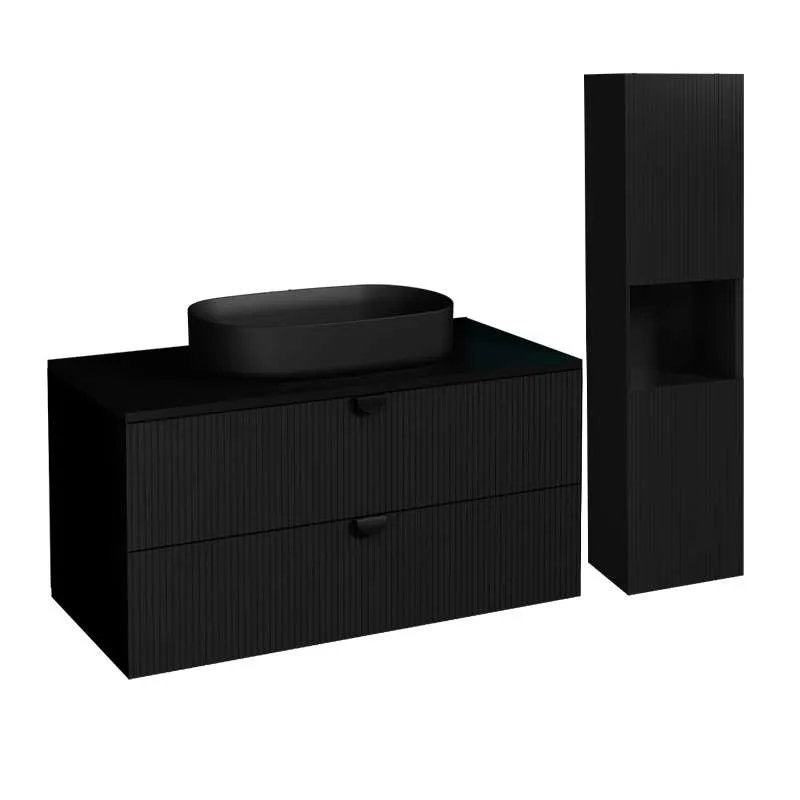 Infinity Art Black kupatilski set 100cm 