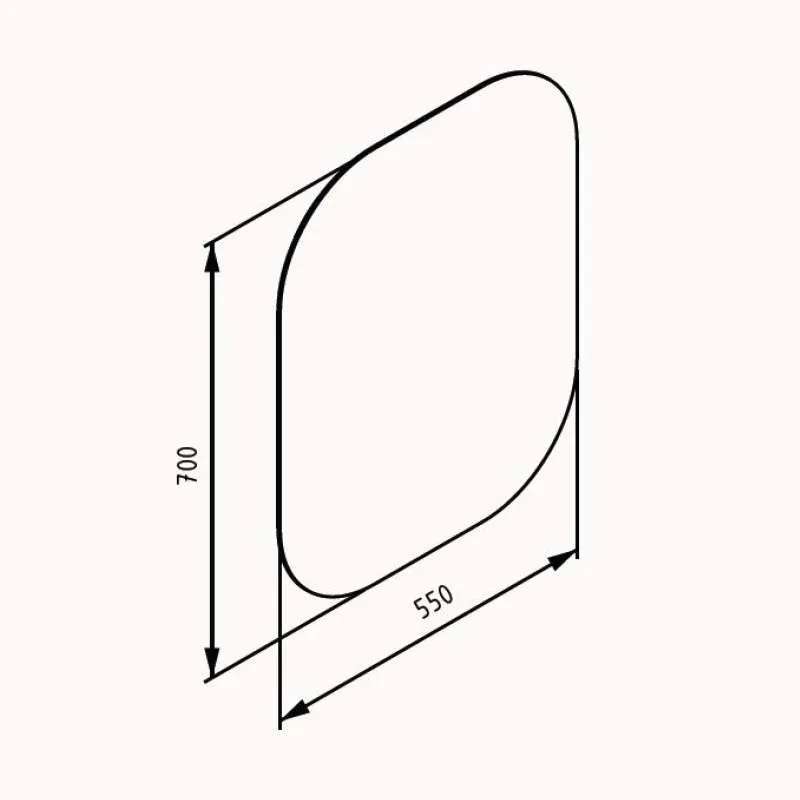 Ogledalo sa LED svetlom Infinity 55x70cm 