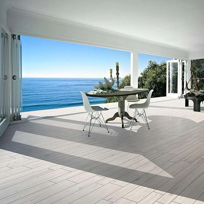 Padouk White Antislip Rett Matt 20x120cm 