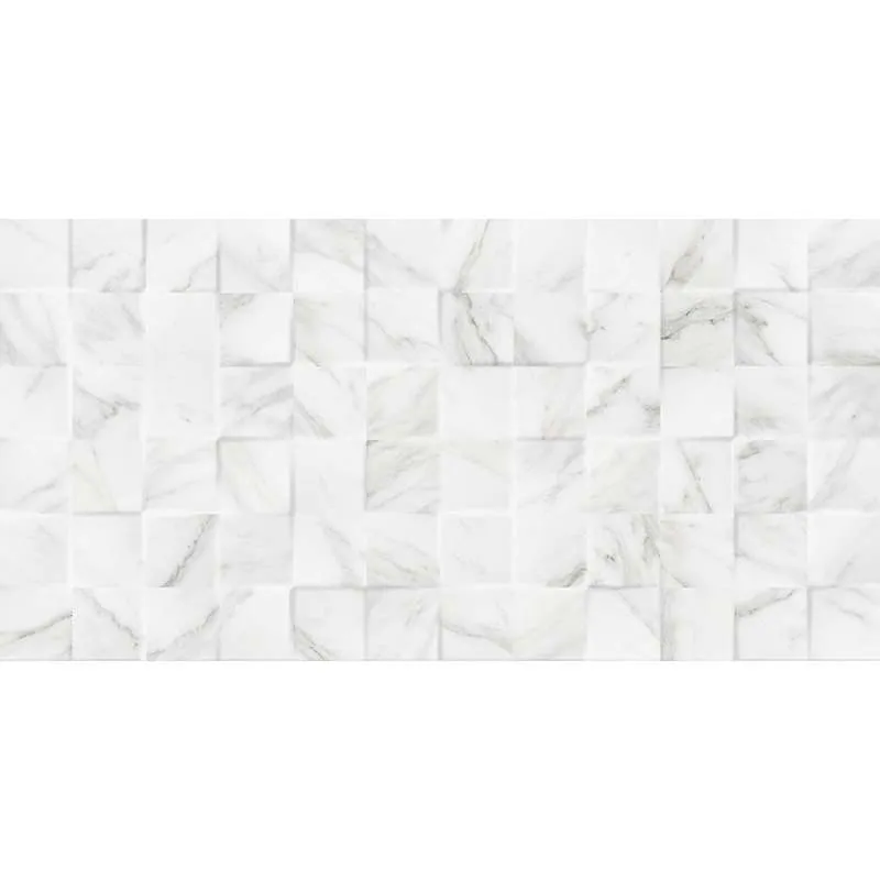 Carrara Mosaic 3D 25x50cm 