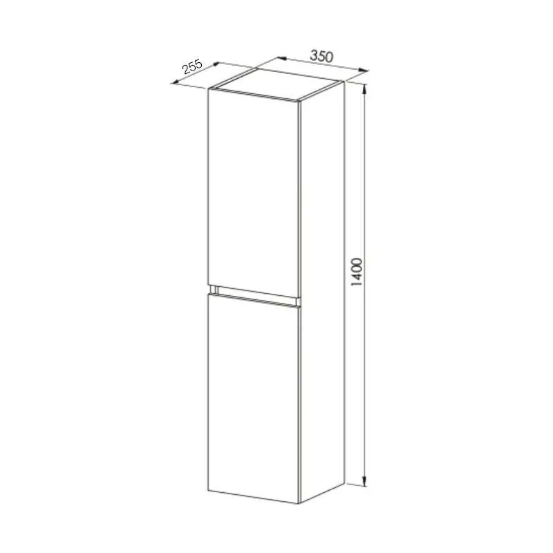 Venna vertikala bela 35cm 