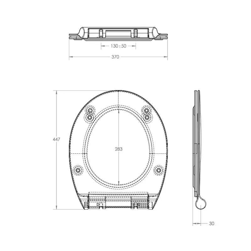 Olympia Clear WC daska slim soft 