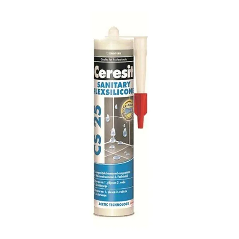 Ceresit sanitarni silikon sivi 280 