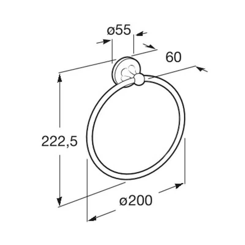 Classica držač peškira Ring 20cm 