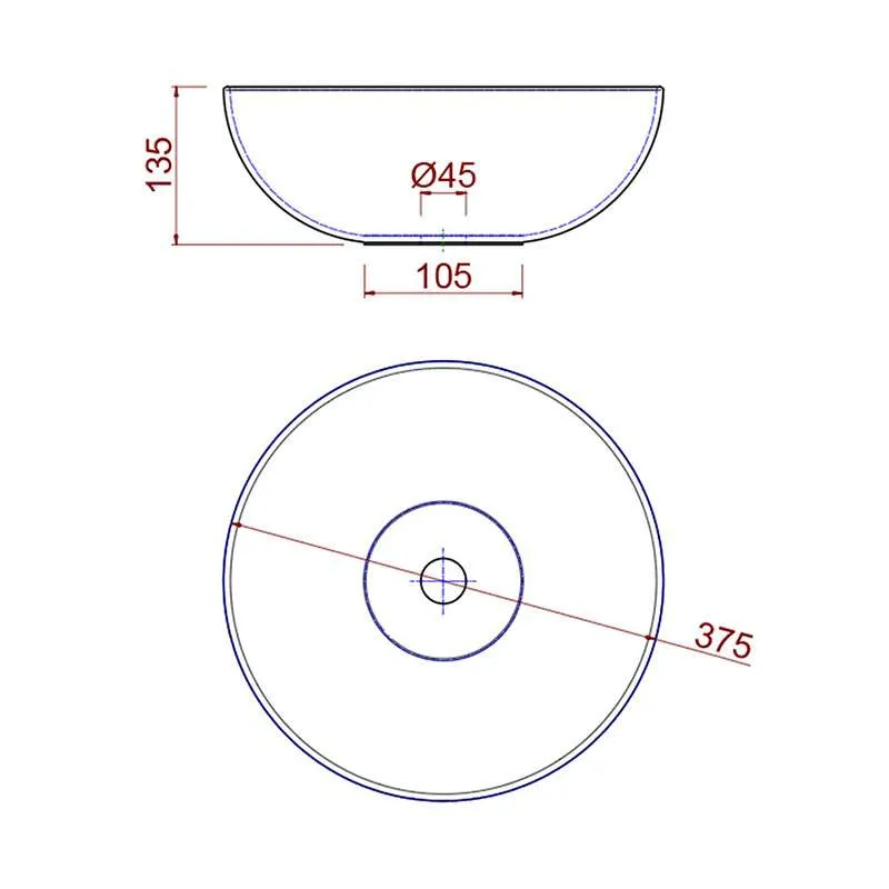 Lokum lavabo R38cm 