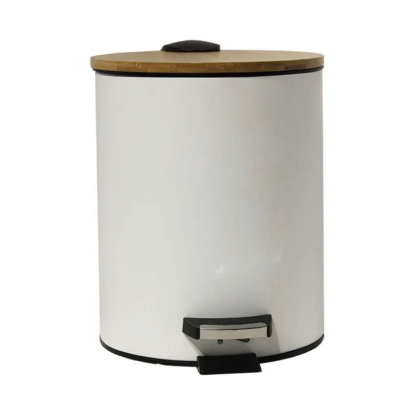 Bamboo metalna kanta White 5l 