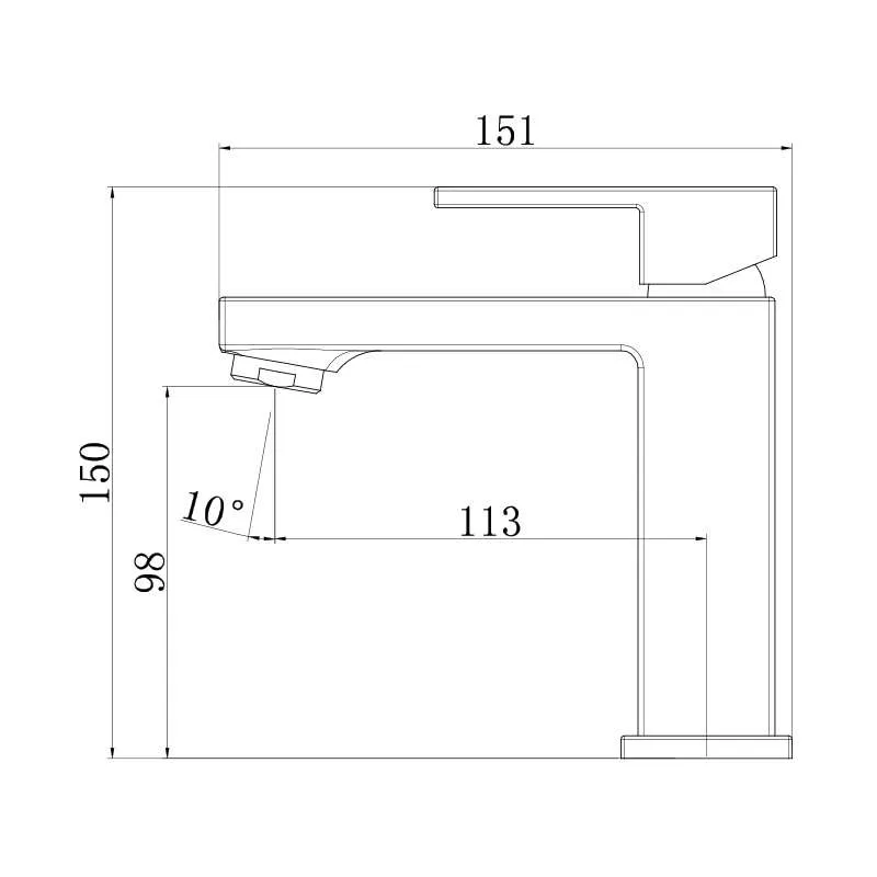 Quadro baterija za lavabo black 