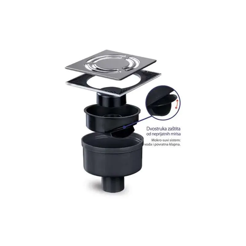 Podni vertikalni slivnik Inox 