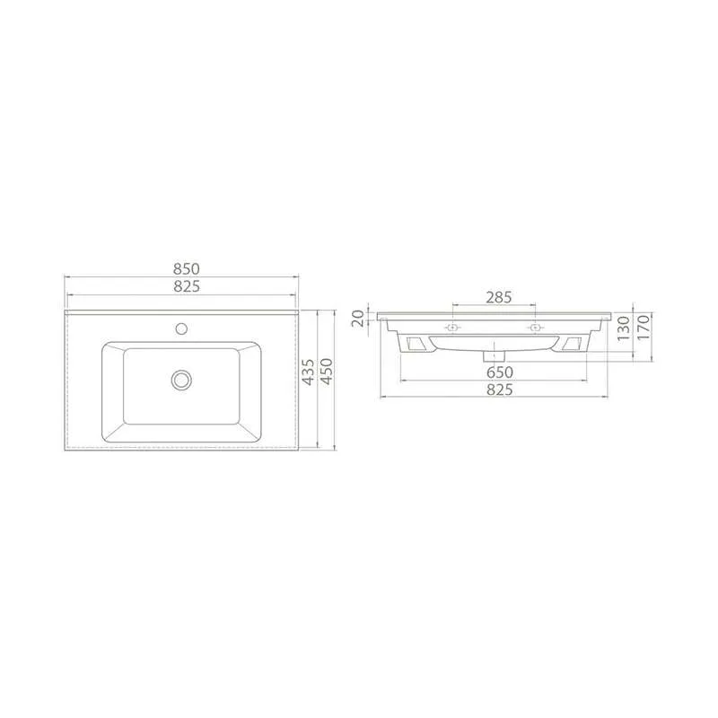 Arte lavabo 85cm 67500U 