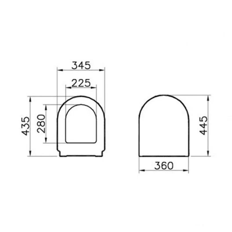 Vitra S50 WC daska slow close 