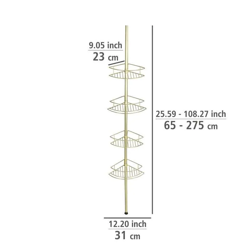 Dolcedo Gold teleskopska ugaona polica 