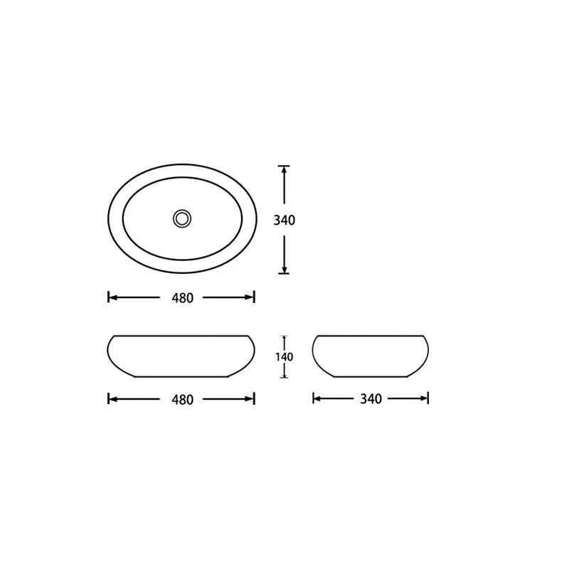 Santa Fe Gold nadgradni lavabo 