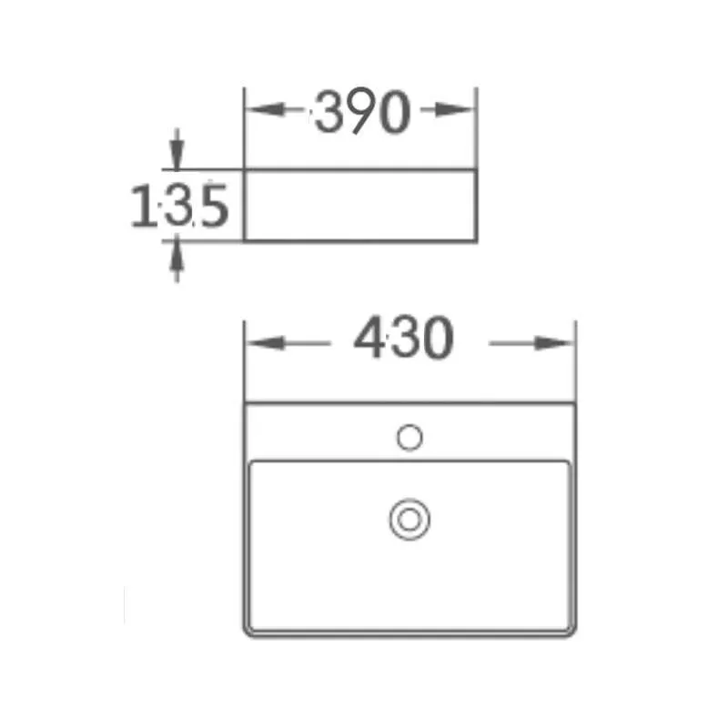 Pert univerzalni lavabo 43 