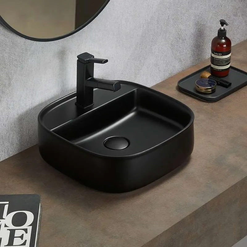 Kan Black nadgradni lavabo 